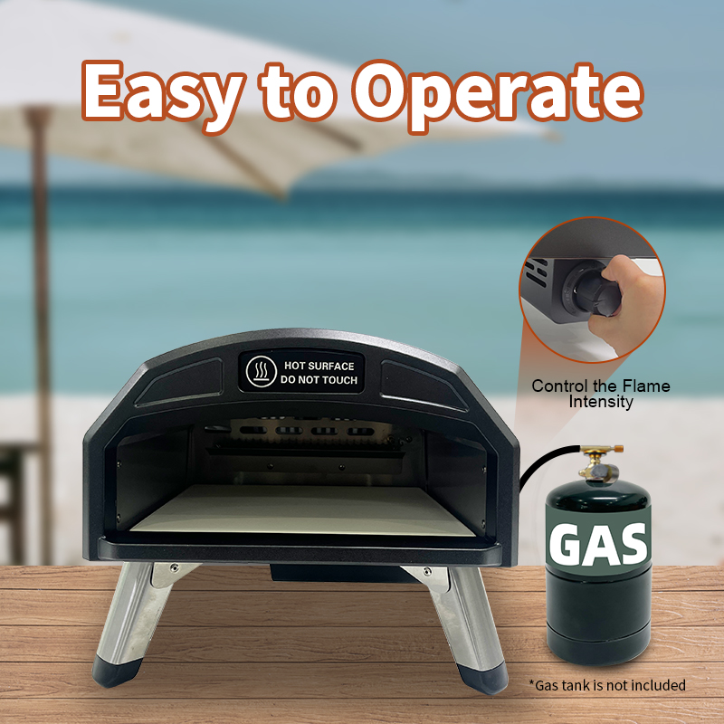 XN12 Outdoor Kitchen Mini Gas Home Pizza Oven Machine 