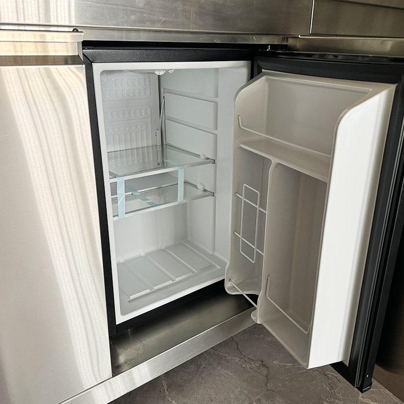 SG008BSR Outdoor Gas Grill Kitchen Cabinet- Stainless Steel Multifunctional Cabinet for Backyard Barbecues & Family Meals