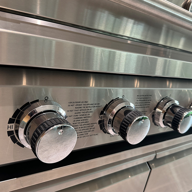 SG008BC-G Professional Commercial BBQ Gas Grill 8 Burners Modular Outdoor Kitchen Design Cabinet with Wine Cooler