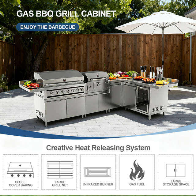 BN0008GR Modular Gas BBQ Grill Quality Assurance Modular Outdoor Kitchen Bbq Islandgrill Outdoor Kitchen
