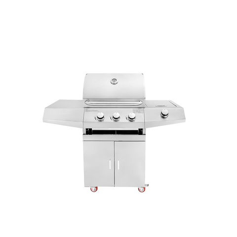 Modern Premium Heavy Duty Outdoor Kitchen Island Restaurant Stainless Steel 4-Burner BBQ Grill Eureka Flame Safety Eco-Friendly