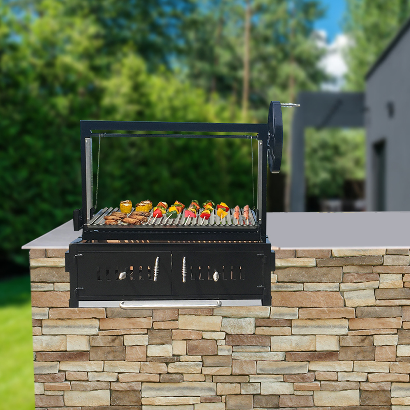 SC003K-T Portable Charcoal Grill Island Drop In Outdoor BBQ Grill 