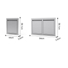 BN002R Stainless Steel Outdoor Kitchen Wall for Home Modular Outdoor Kitchen