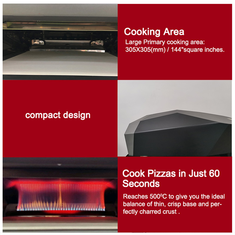 S12PZ Multi Fuel Gas Fired Pizza Oven Outdoor Versatile Cooking Choice