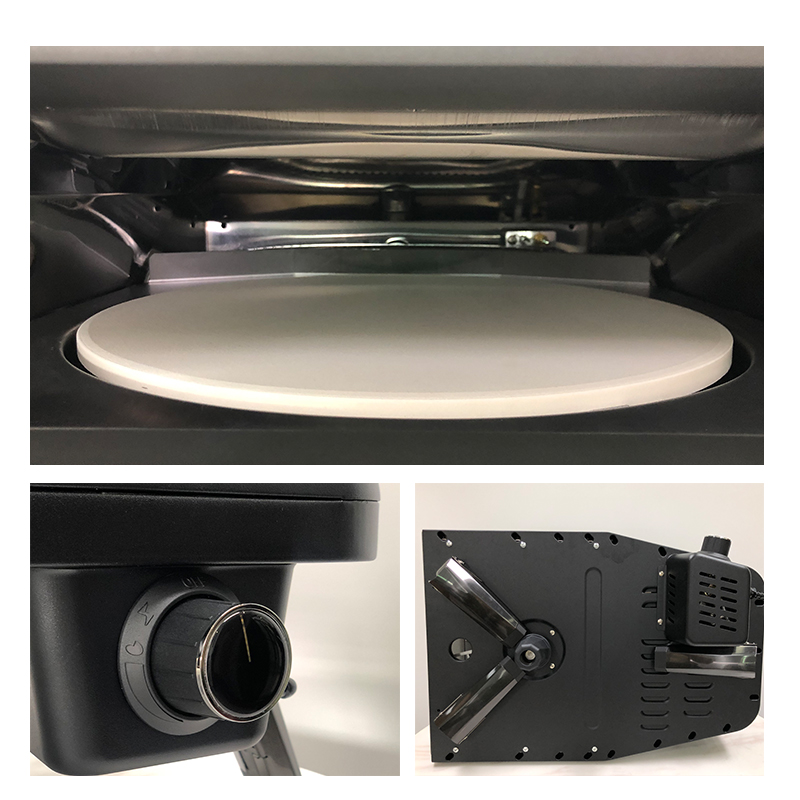 Eureka S12PZ-AR 12" Portable Gas Pizza Oven with Rotating Stone - Propane Outdoor Tabletop Pizza Maker - Reaches 932°F in 15 Mins - Perfectly Even Bake in 60 Seconds