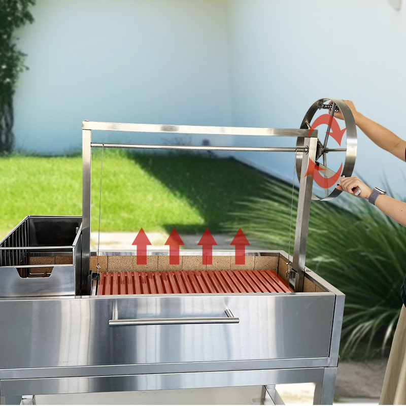 AG01C Stainless Steel Charcoal Barbecue Restaurant Grill