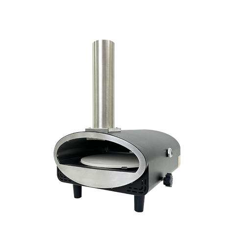 YT12M 12-Inch Stainless Steel Rotary Stone Cooker Portable Outdoor Pizza Oven