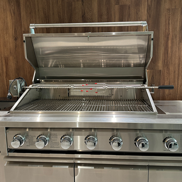 SG008BG Hot Sale Furniture Customized Stainless Steel Bbq Outdoor Kitchen Cabinet Grill Island