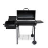 EY011 large charcoal BBQ grill with adjustable height trolley design