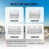 Professional Stainless Steel Gas BBQ Grill | 4+1 Burner Propane Barbecue Grill with Side Burner | Commercial Outdoor Kitchen Gas Grill for Restaurant Hotel Backyard