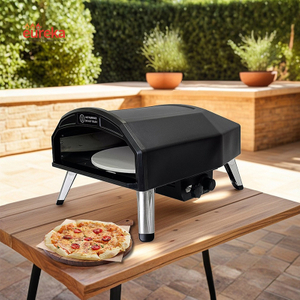 XN16-R Professional 15-Inch Gas Pizza Oven - Countertop Pizza Oven with Fast Ignition for Homemade Crispy Crust Pizzas