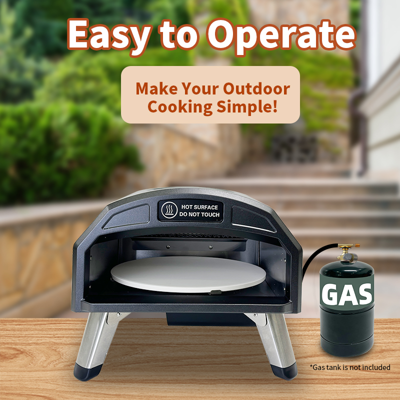 XN12-R Backyard Bake Cooker Garden Mobile Ovens Rotating Indoor Pizza Oven