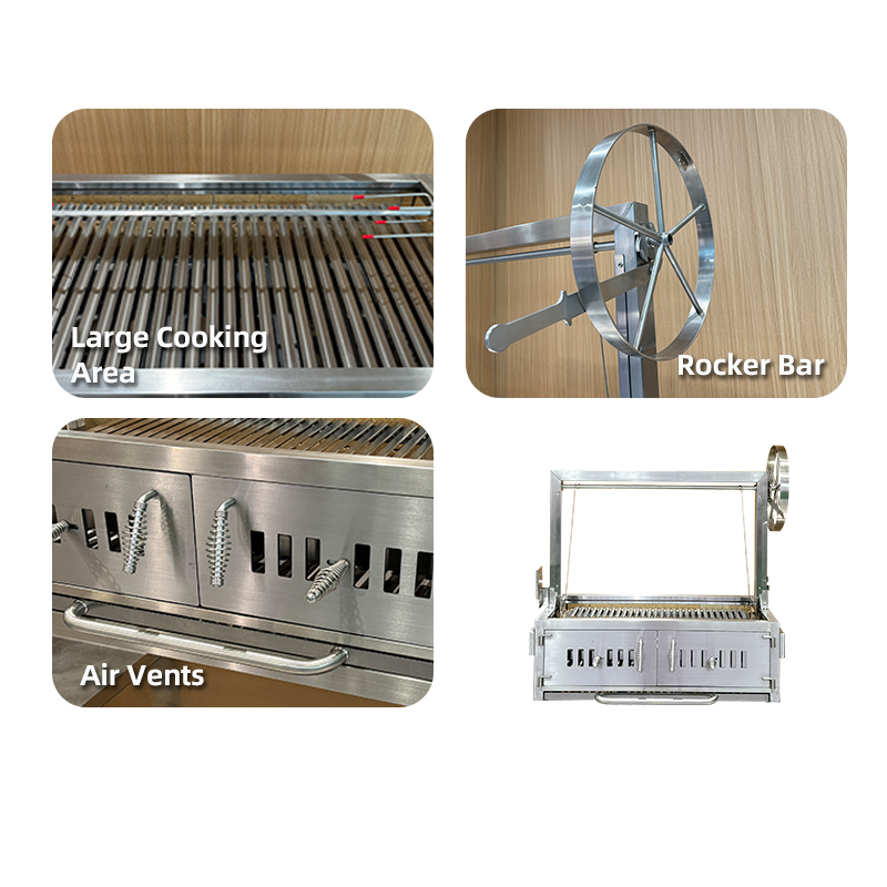 SC004K-T Built In Charcoal Grill Outdoor Kitchen Island BBQ Grill 