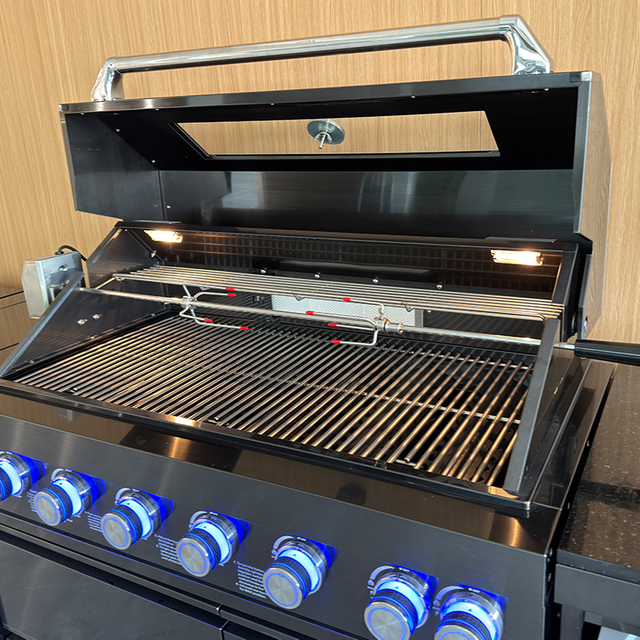 B-ZH601-1-BG Black Color Stainless Steel BBQ Grill Cabinet