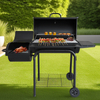 Adjustable height cooking grate mechanism for charcoal grill temperature control