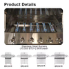 5-Burner Built-In Gas BBQ Grill | Stainless Steel Outdoor Kitchen Insert Grill with Side Burners | Propane Natural Gas Barbecue Grill Island Head CE Certified