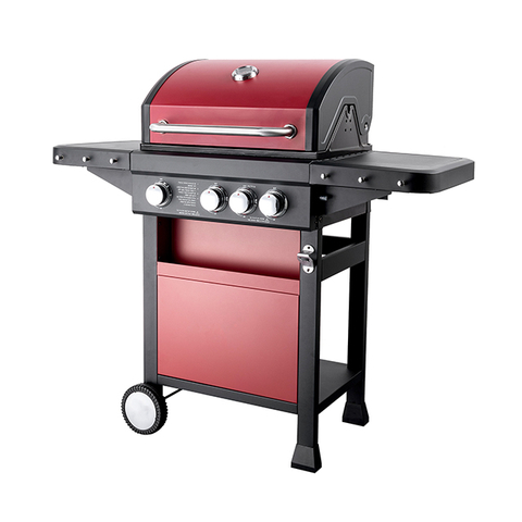 B-ERT301R 4 Burners Gas BBQ Grill Barbecue Outdoor Grill Station