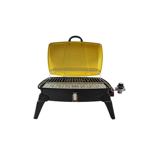 Eureka Portable Propane Gas BBQ Grill - Stainless Steel Tabletop Grill with Folding Legs for Camping, Tailgating & Backyard - 10000 BTU Easy to Clean