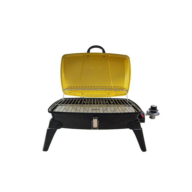Eureka Portable Propane Gas BBQ Grill - Stainless Steel Tabletop Grill with Folding Legs for Camping, Tailgating & Backyard - 10000 BTU Easy to Clean