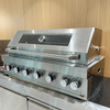 High Quality Premium Modern Modular Cabinet Rotisserie Smoker Propane Gas BBQ Grill 6 Burners Stainless Steel for Garden Party