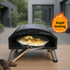 15 Inch Freestanding Gas Pizza Portable Stainless Steel Outdoor Cooking Single Pizza Oven
