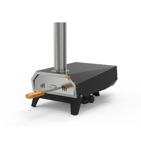 SN12M-R Portable 12 Inch Table Top Rotating Wood Pizza Oven with Stone