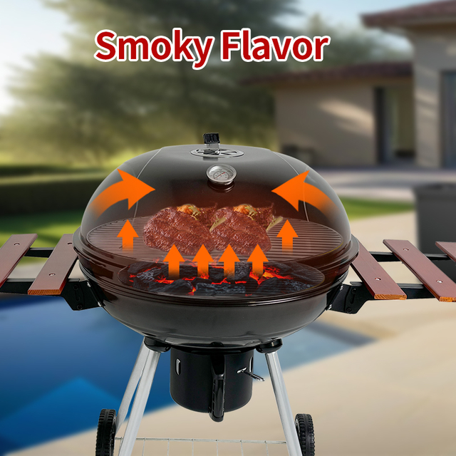 AP22W-B Portable Cheap Charcoal Small BBQ Grill with Table