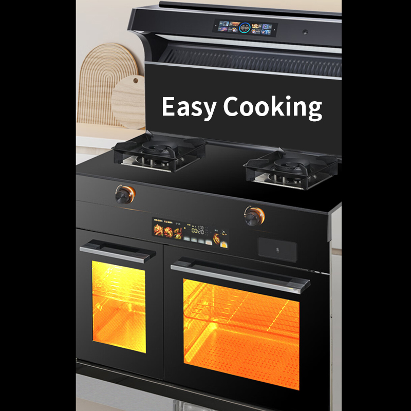 Eureka Professional 900mm Integrated Smart Gas Kitchen - All-in-One Cooker with Oven & Storage Suite