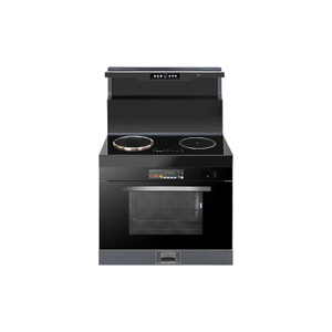 IS80B-E freestanding electric range with induction cooktop and 80L steam bake oven