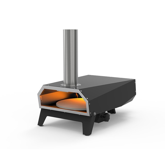 SN12M-R Portable 12 Inch Table Top Rotating Wood Pizza Oven with Stone
