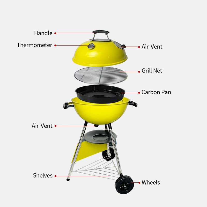 AP185-Y Portable Cheap Charcoal Small BBQ Grill