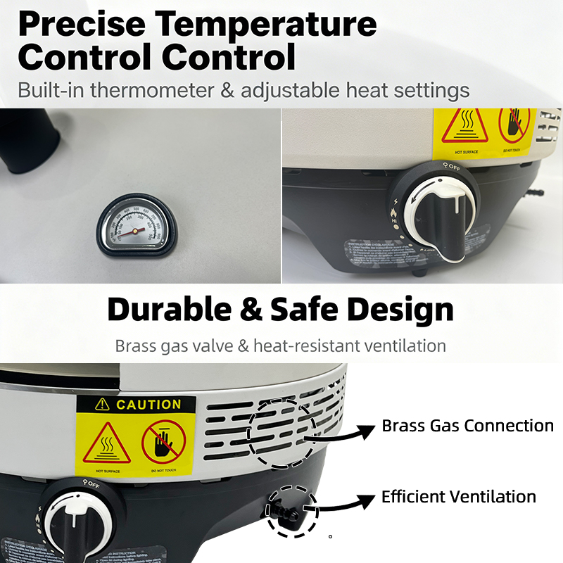 R16G Commercial Stainless Steel Round 16 Inch Gas Round Oven Propane Outdoor Pizza Oven