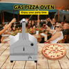 Eureka PZ0002G 16" Professional Gas Pizza Oven - Commercial Tabletop Pizza Maker with Integrated Thermometer - Powerful Propane Burner for Food Trucks & Backyard Parties