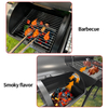 Large Charcoal BBQ Grill with Adjustable Height | Premium Powder Coated Trolley Charcoal Barbecue Grill | Combo Grill Smoker for Outdoor Kitchen Restaurant Backyard Party