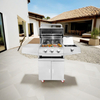 Modern Premium Heavy Duty Outdoor Kitchen Island Restaurant Stainless Steel 4-Burner BBQ Grill Eureka Flame Safety Eco-Friendly