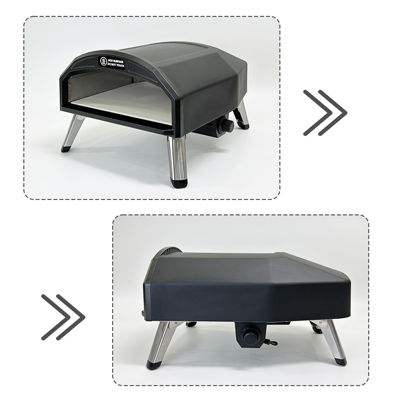 XN16 Stainless Steel Pizza Oven - Outdoor Gas Pizza Oven Perfect for Camping Trips & Patio Meals