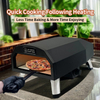 XN12S Portable 12-Inch Gas Pizza Oven - Tabletop Countertop Pizza Oven with Fast Ignition for Homemade Crispy Crust Pizzas