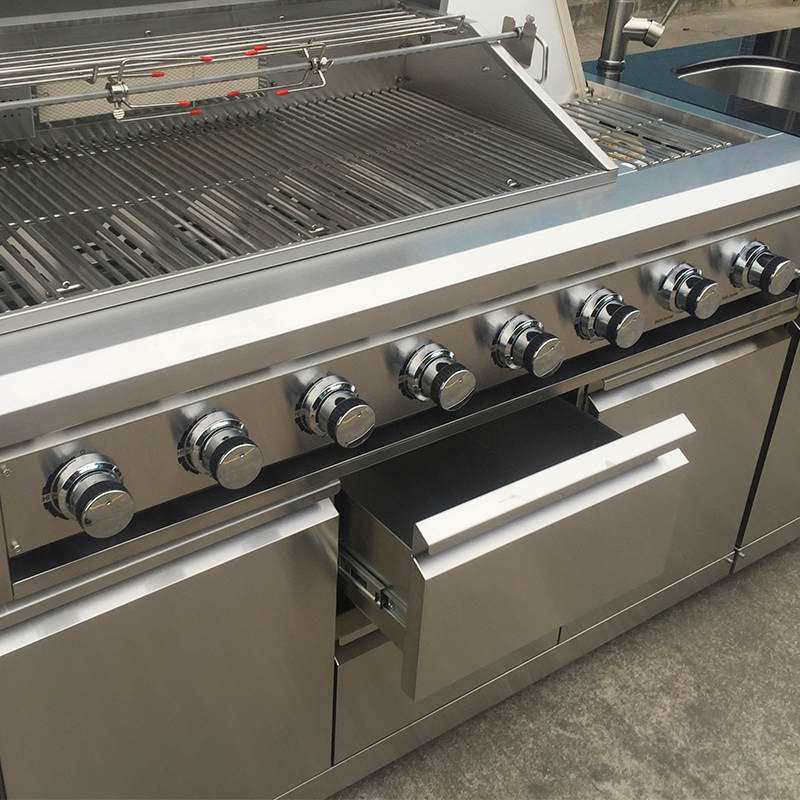 SG008BR-D Diy Outdoor Kitchen Cabinets Acnh Outdoor Kitchen Gas Bbq Grill Outdoor Kitchen Bar