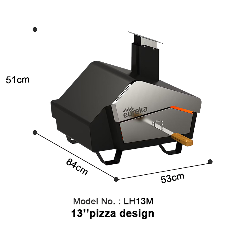 LH13M Wood/Gas Table Top Pizza Oven