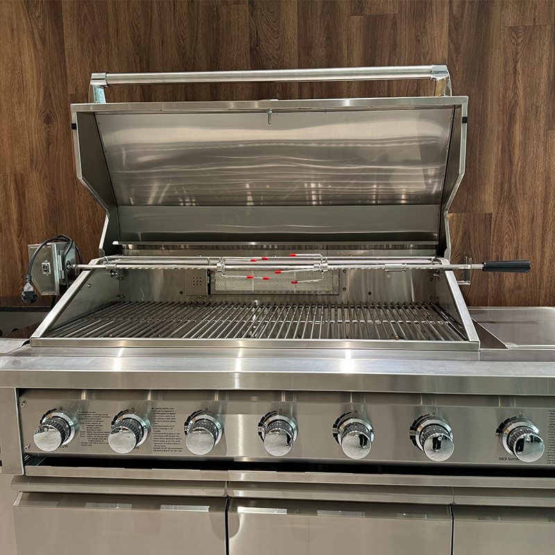 SG008BR Large Gas BBQ Grill Stainless Steel Outdoor Kitchen Cabinets with Refrigerator
