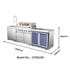 ZH601BG Premium Summer Kitchen Outdoor Stainless Steel Gas Grill Kitchen Cabinet
