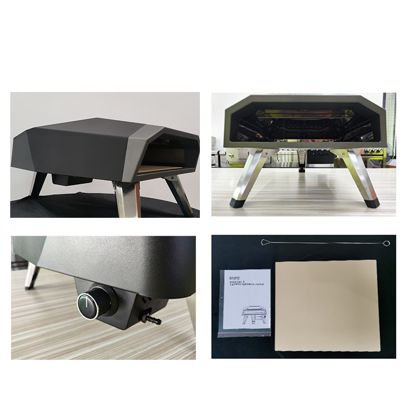 S12PZ 12-Inch Portable Gas-Fired Pizza Oven – Lightweight Outdoor Pizza Maker for Camping, Backyard & Garden