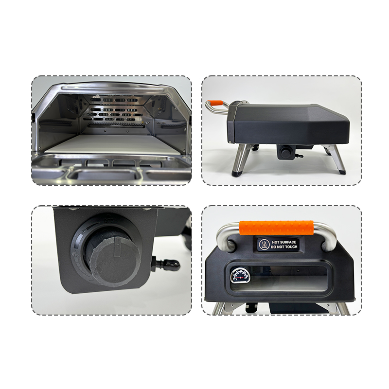 XN12PN Foldable Outdoor Pizza Oven – Propane Gas Portable Pizza Maker for Beach, Park & Backyard Use