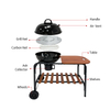 AP225WT Portable Cheap Charcoal Outdoor BBQ kitchen Grill