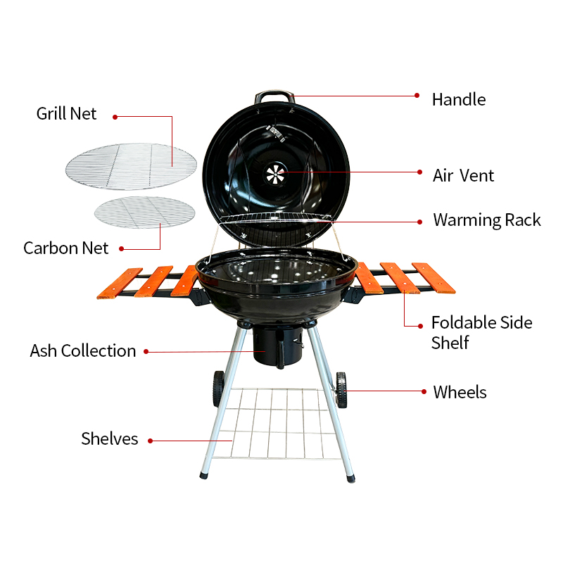 AP22W-B Portable Cheap Charcoal Small BBQ Grill with Table
