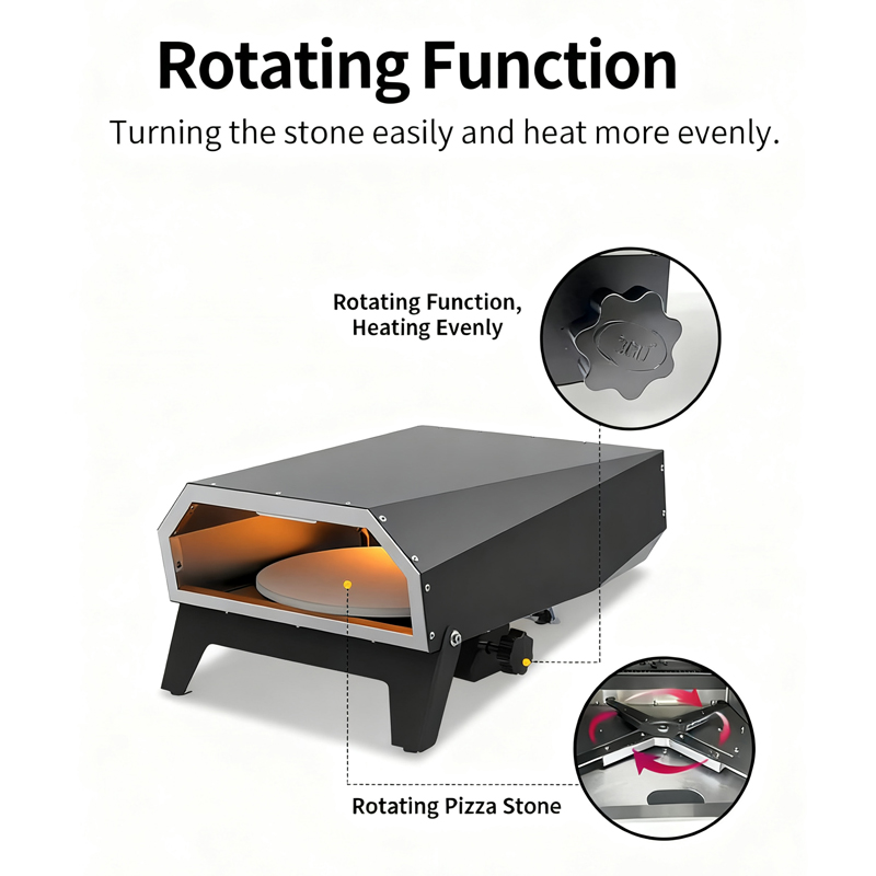 SN12-R BBQ and Gas Pizza Oven 2 in 1 Outdoor Grill & Pizza Oven Combo