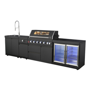 B-ZH601-1-BG Black Color Stainless Steel BBQ Grill Cabinet