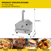 Eureka PZ0002G 16" Professional Gas Pizza Oven - Commercial Tabletop Pizza Maker with Integrated Thermometer - Powerful Propane Burner for Food Trucks & Backyard Parties