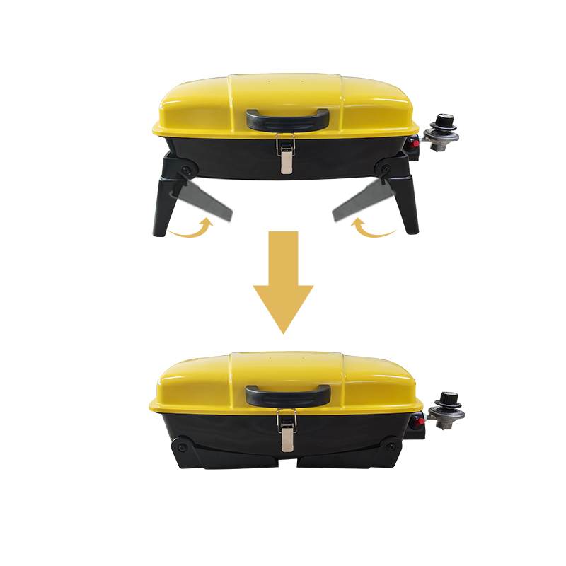 Eureka Portable Propane Gas BBQ Grill - Stainless Steel Tabletop Grill with Folding Legs for Camping, Tailgating & Backyard - 10000 BTU Easy to Clean