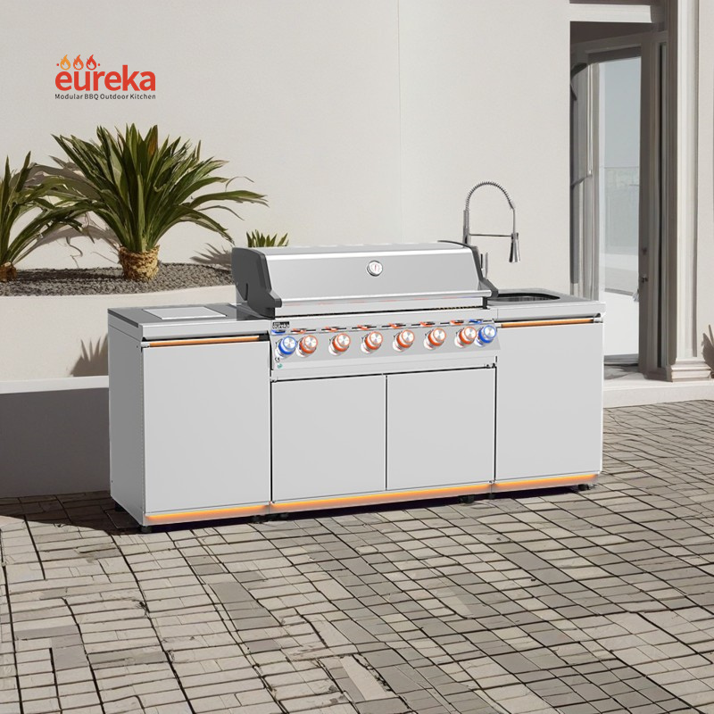 Custom Stainless Steel Outdoor Kitchen